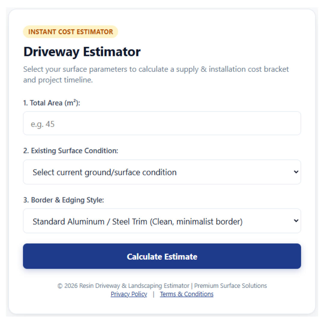 Driveway Estimator