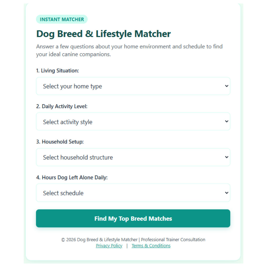 Dog Breed & Lifestyle Matcher
