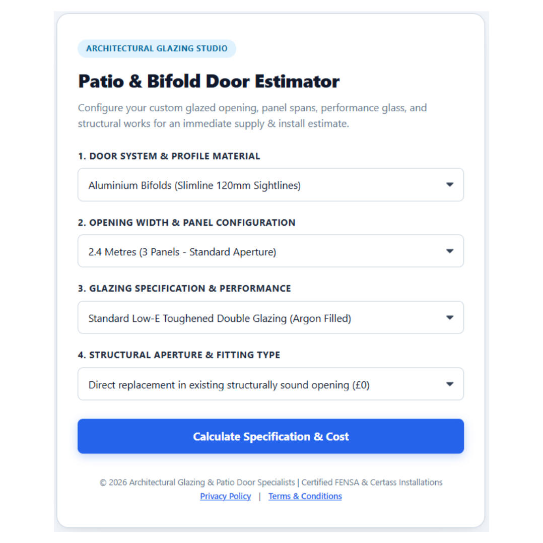 Patio & Bifold Door Estimator